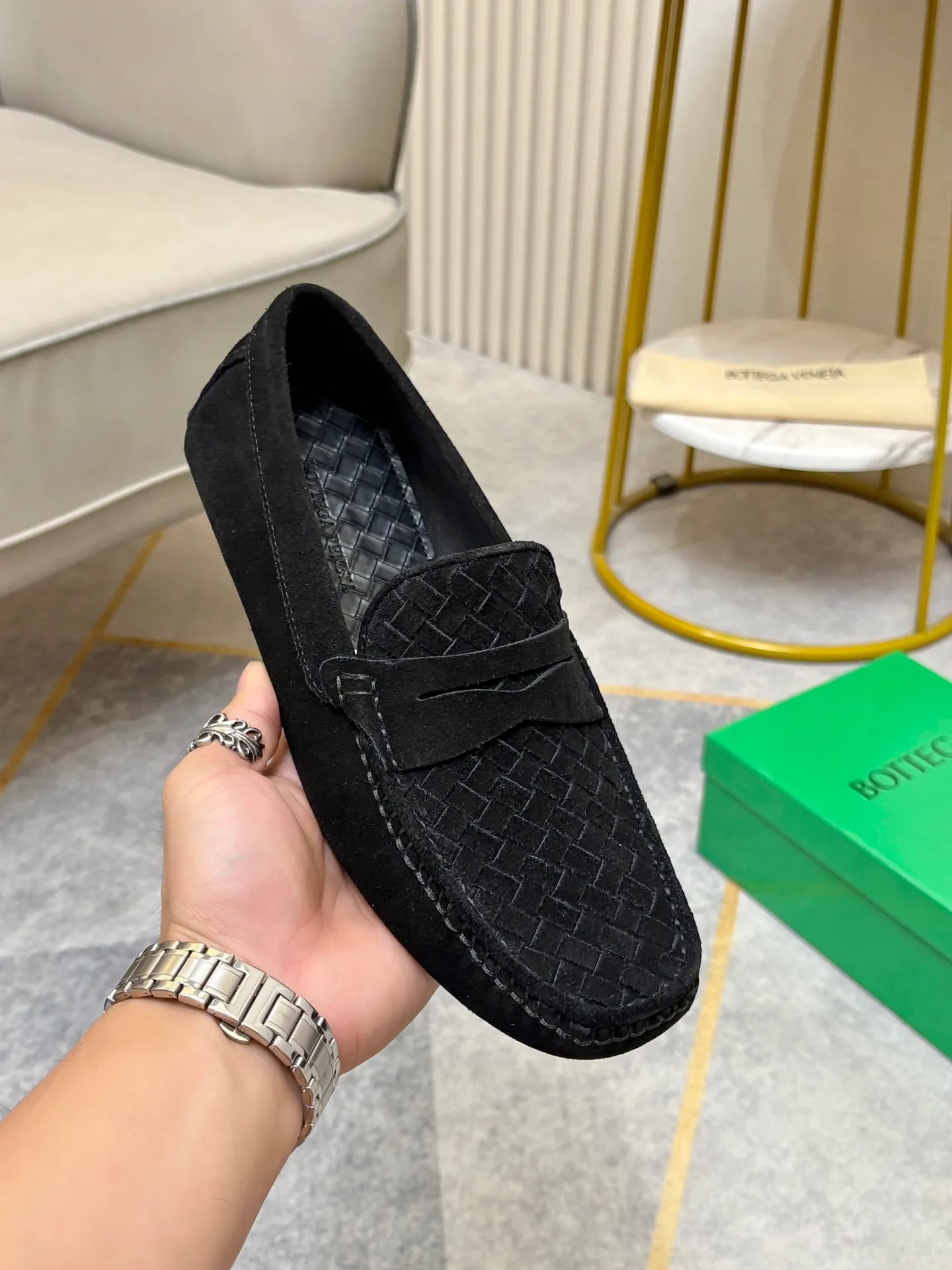 P420💰 (Niu Li + Niu Pad) [BV] The latest hot style‼ ️Casual men's shoes, uppers imported first-layer cowhide ➕Full imported cowhide lining✔️Exquisite workmanship, excellent foot feel, special rubber soles✔️, cool and fashionable, the latest fashion, fashionable outsole, hurry up.  Code number: 38-44 (can be customized to 37.45, non-refundable)
